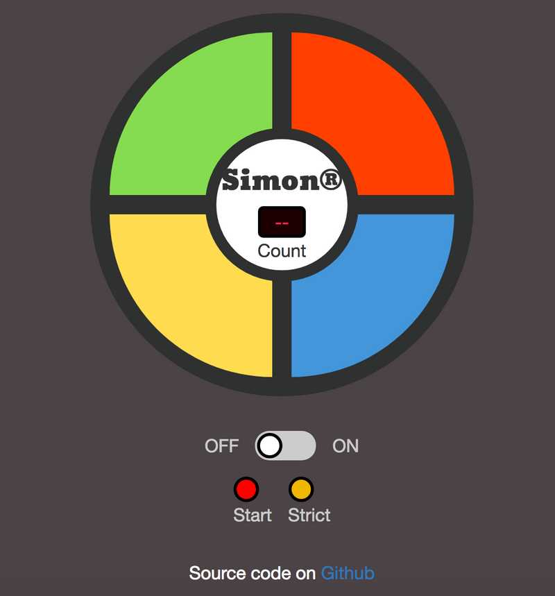 Simon Game (FreeCodeCamp)