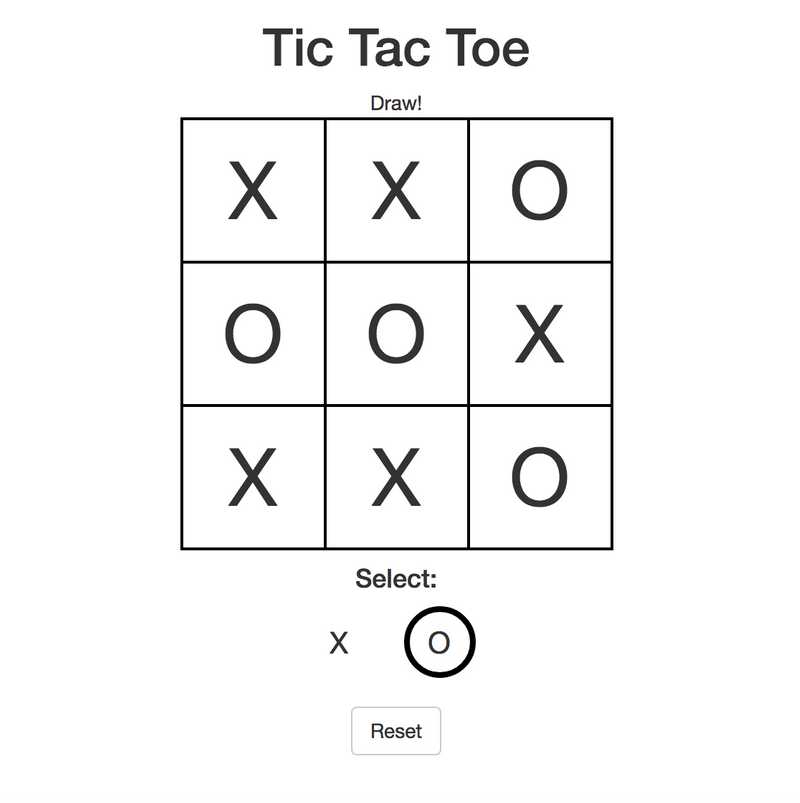 Super Simple Tic Tac Toe (FreeCodeCamp)