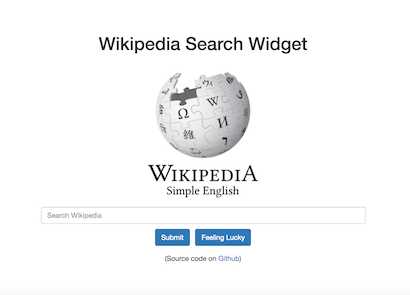 Wikipedia Widget (FreeCodeCamp)